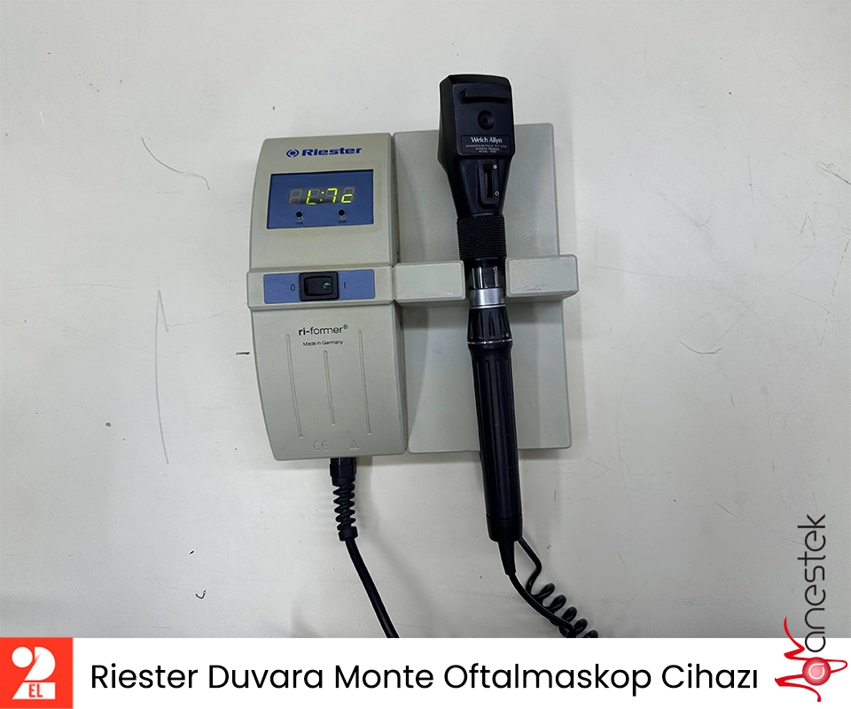2.El Riester Duvara Monte Oftalmaskop Cihazı